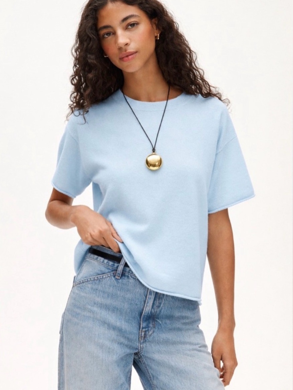 J CREW Cashmere relaxed T-shirt CR215 $128